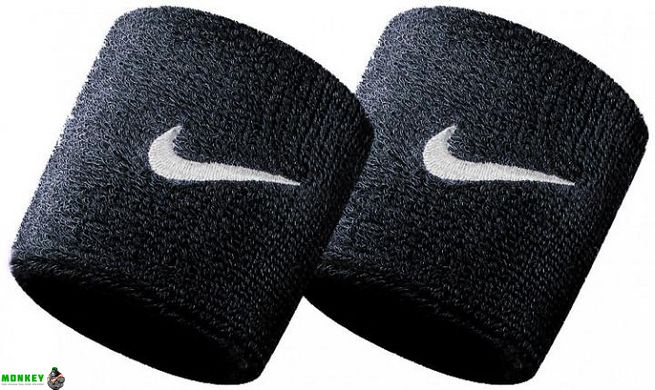 Напульсник Nike SWOOSH WRISTBANDS 2 PK черный Уни OSFM