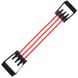 Еспандер трубчастий з ручками для фітнесу SP-Sport Resistance Band 8021-30 75см навантаження 13,5кг 30LB червоний