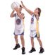 Форма баскетбольная подростковая NB-Sport NBA GOLDEN STATE 30 BA-0973 M-2XL белый-синий-желтый