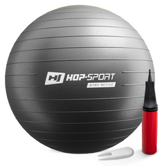 Фитбол Hop-Sport 75 см черный + насос 2020