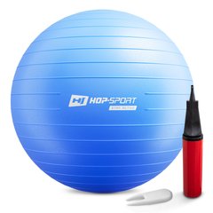 Фітбол Hop-Sport 75см синій + насос 2020