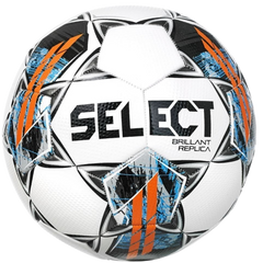 Футбольный мяч Select Brillant Replica v22 бело-серый Уни 4