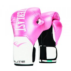 Боксерські рукавиці Everlast ELITE TRAINING GLOVES рожевий, білий Жін 8 унций
