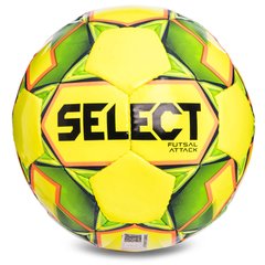 Мяч для футзала SELECT FUTSAL ATTACK V22 №4 желтый-розовый