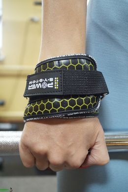 Крюки для тяги на запястья Power System Hooks V2 PS-3360 Black/Yellow L