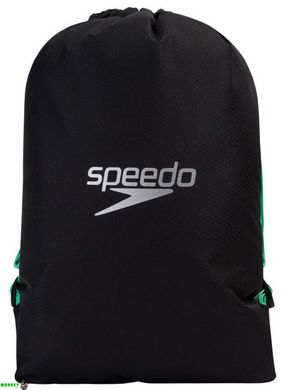 Сумка Speedo POOL BAG AU 15L черный, зелёный Уни 45 x 34