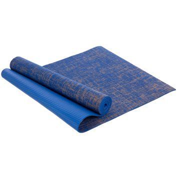 Коврик для йоги Льняной (Yoga mat) SP-Sport FI-2441 Синий размер 185x62x0,6см