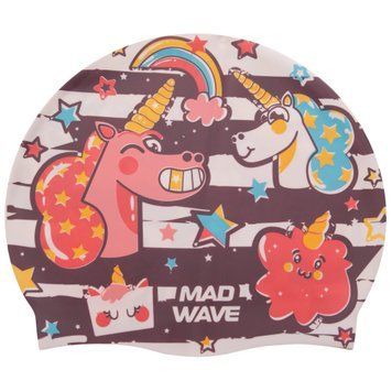 Шапочка для плавання дитяча MadWave UNICORN M057914 Коричневий
