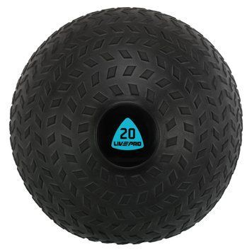 Мяч медицинский слембол для кроссфита LiveUp SLAM BALL LP8105-20 20кг черный