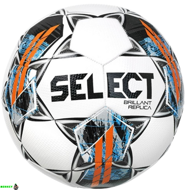 Футбольный мяч Select Brillant Replica v22 бело-серый Уни 4