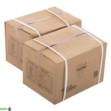 Гантелі цільні професійні з поліуретановим покриттям LivePro LP8003-32 (2х32кг)