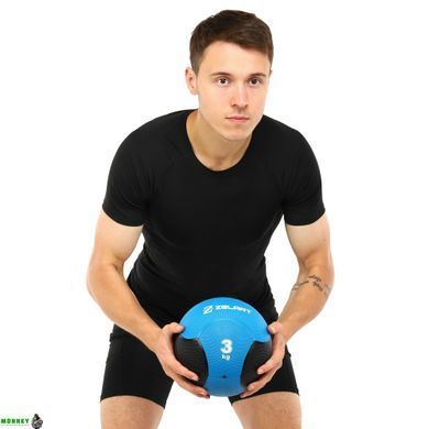 М'яч медичний медбол Zelart Medicine Ball FI-5121-3 3кг червоний-чорний