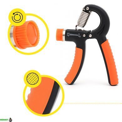 Эспандер кистевой Cornix 5-60 кг с регулируемой нагрузкой XR-0144 Black/Orange