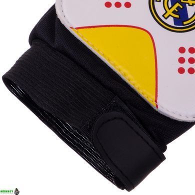 Перчатки вратарские детские REAL MADRID BALLONSTAR FB-0028-02 8 размер черный-красный
