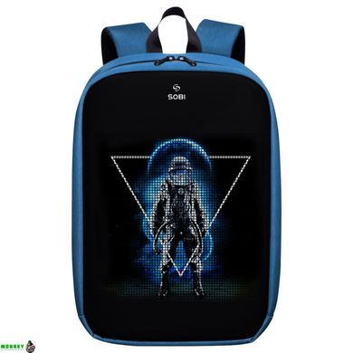 Рюкзак Sobi Pixel Max SB9703 Blue с LED экраном