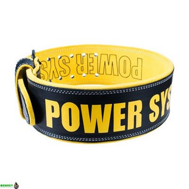 Пояс для тяжелой атлетики Power System Beast PS-3830 Black/Yellow M