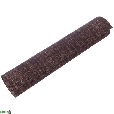 Коврик для йоги Льняной (Yoga mat) SP-Sport FI-2441 Синий размер 185x62x0,6см