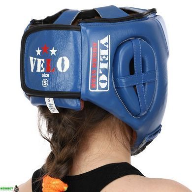 Шолом боксерський професійний шкіряний AIBA VELO 3080 XL червоний