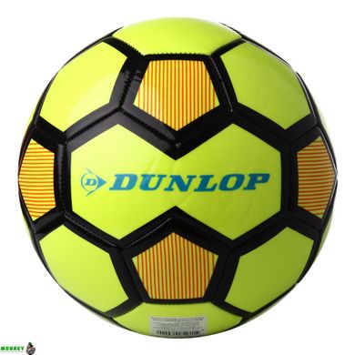 Футбольный мяч Dunlop Football желтый+черный