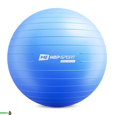 Фитбол Hop-Sport 75 см синий + насос 2020