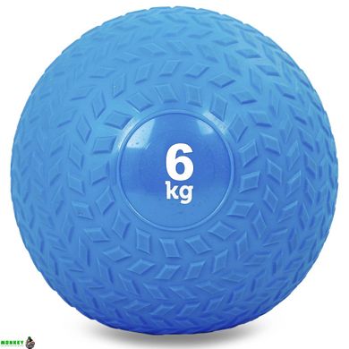 М'яч медичний слембол для кросфіту Record SLAM BALL FI-5729-6 6кг синій