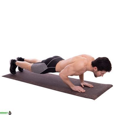 Коврик для йоги Льняной (Yoga mat) SP-Sport FI-2441 Синий размер 185x62x0,6см