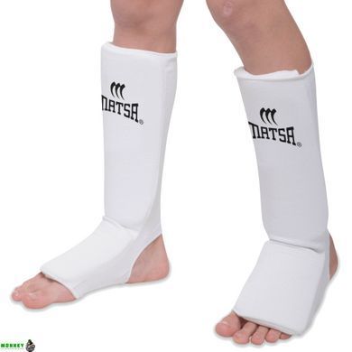Защита голени и стопы ZELART MATSA MA-0007 L (16-18 лет) XXS-XL белый