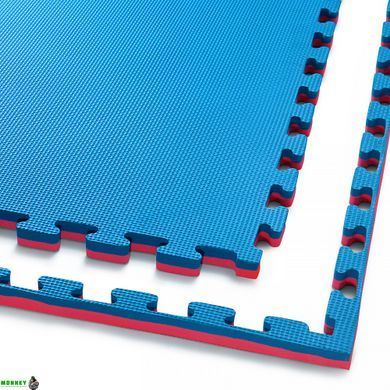 Мат-пазл (ласточкин хвост) 4FIZJO Mat Puzzle EVA 100 x 100 x 2 cм Blue/Red (P-5907739310002)