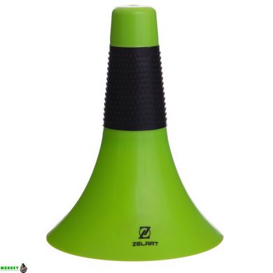 Конус-фишка спортивный набор для тренировок Zelart FI-2570 22,5х17,5см салатовый
