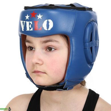 Шолом боксерський професійний шкіряний AIBA VELO 3080 XL червоний