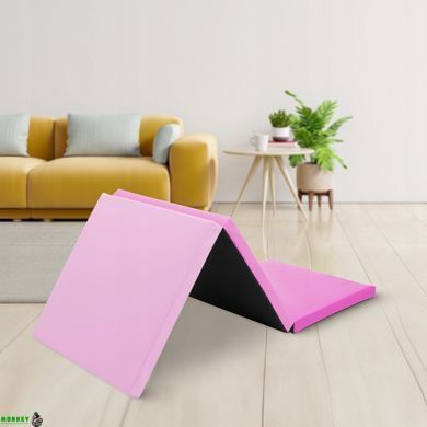 Мат гімнастичний складний 4FIZJO 180 x 60 x 5 см Pink/Light Pink (P-5907739319678)