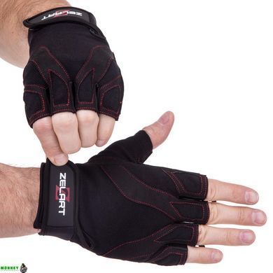 Перчатки для фитнеса и тренировок Zelart SB-161596 Черный S черный