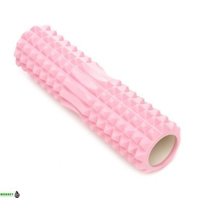 Массажный ролик Cornix EVA 45 x 14 см (валик, роллер) XR-0336 Light Pink