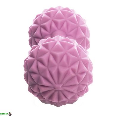 Мяч массажный кинезиологический двойной Duoball FHAVK FI-1477 цвета в ассортименте
