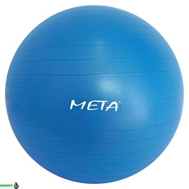 М'яч для фітнесу Meta Fitness ball синій Уні 65 см