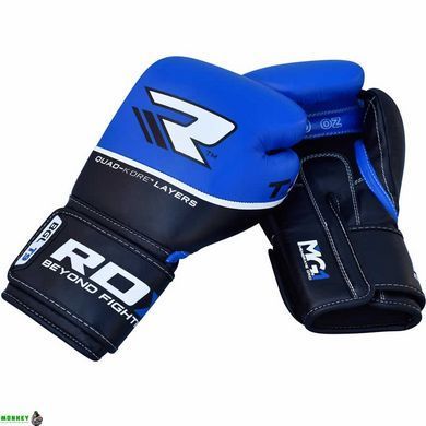 Рукавички боксерські RDX Quad Kore Blue 14 ун.