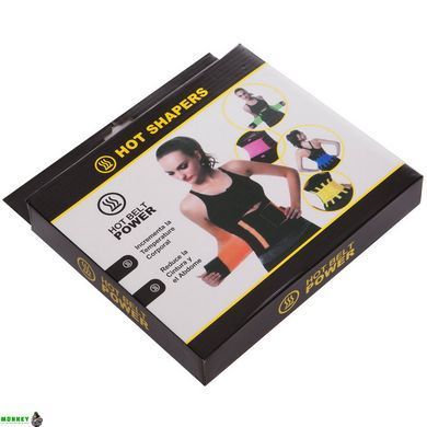 Пояс для коррекции фигуры Экстрим Пауэр Белт (extreme Power belt) Hot Shapers 6606-2 Оранжевый S-M (105x23см) (сетка, р-р,) 9111