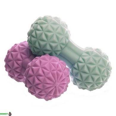 М'яч масажний кінезіологічний подвійний Duoball FHAVK FI-1477 кольори в асортименті