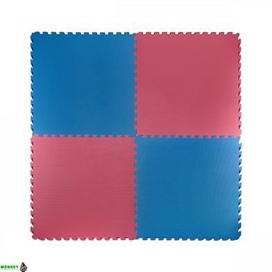 Мат-пазл (ласточкин хвост) 4FIZJO Mat Puzzle EVA 100 x 100 x 2 cм Blue/Red (P-5907739310002)