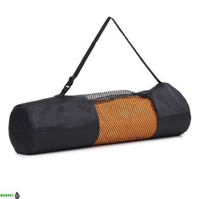 Коврик спортивный Cornix TPE 183 x 61 x 0.6 cм для йоги и фитнеса XR-0001 Orange/Black