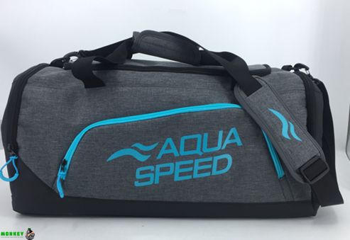 Cумка Aqua Speed Duffel bag L 60150 43L сірий, блакитний Уні 55x26x30см