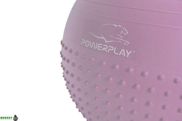 Мяч для фитнеса PowerPlay 4003 65 см Лиловый + насос