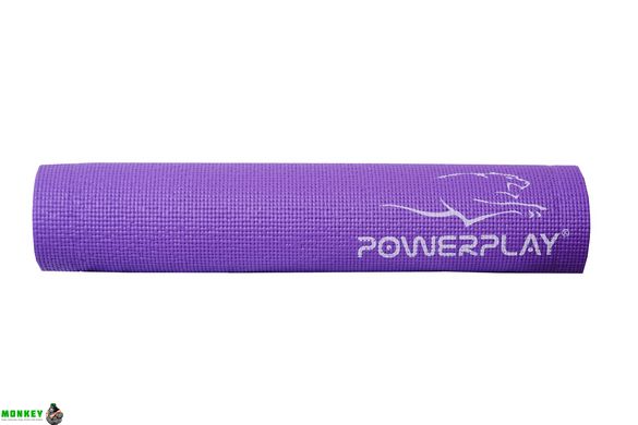Килимок для йоги та фітнесу PowerPlay 4010 (173*61*0.6) фіолетовий