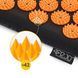 Коврик акупунктурный с валиком 4FIZJO Аппликатор Кузнецова 128 x 48 см 4FJ0049 Black/Orange