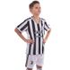 Форма футбольная детская с символикой футбольного клуба JUVENTUS домашняя 2022 SP-Planeta CO-3758 6-14 лет белый-черный