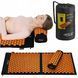 Коврик акупунктурный с валиком 4FIZJO Аппликатор Кузнецова 128 x 48 см 4FJ0049 Black/Orange