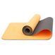 Коврик спортивный Cornix TPE 183 x 61 x 0.6 cм для йоги и фитнеса XR-0001 Orange/Black