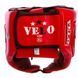 Шолом боксерський професійний шкіряний AIBA VELO 3080 XL червоний