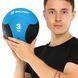 М'яч медичний медбол Zelart Medicine Ball FI-5121-3 3кг червоний-чорний