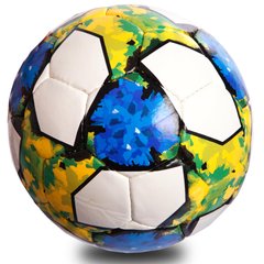 М'яч футбольний MATSA FB-0712 №5 PU білий-синій-зеленый